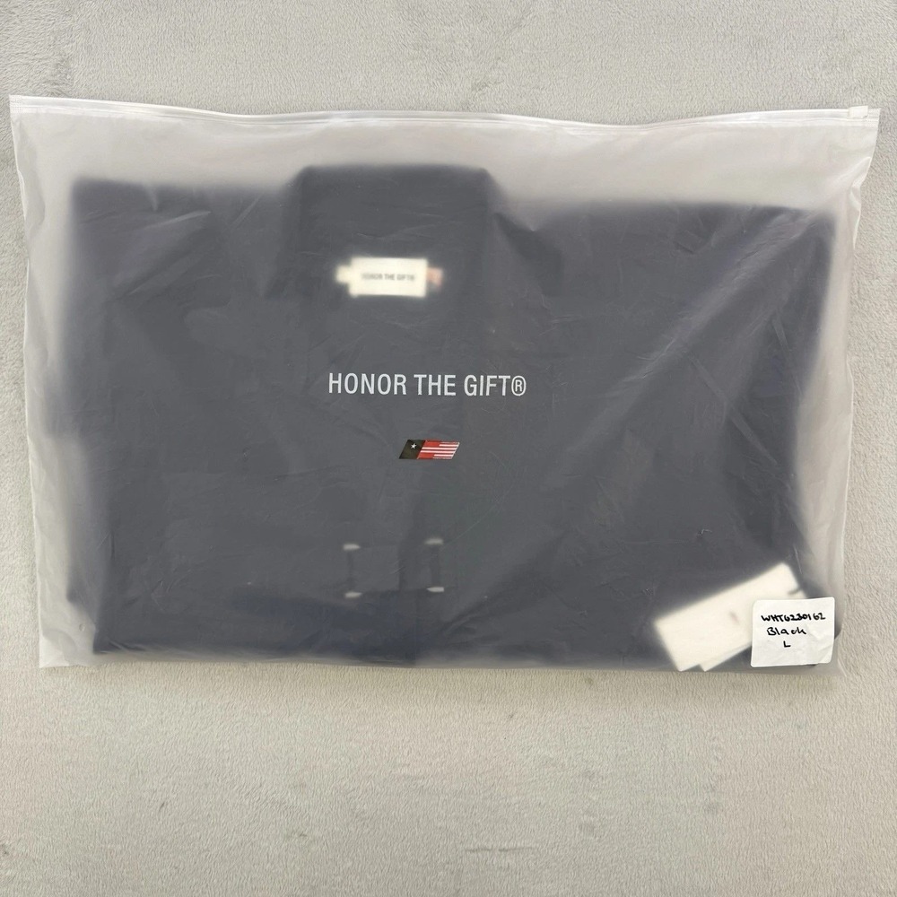 Honor The Gift Mining Shirt Dress Womens Large Black Buckle Utility Streetwear - Picture 8 of 10